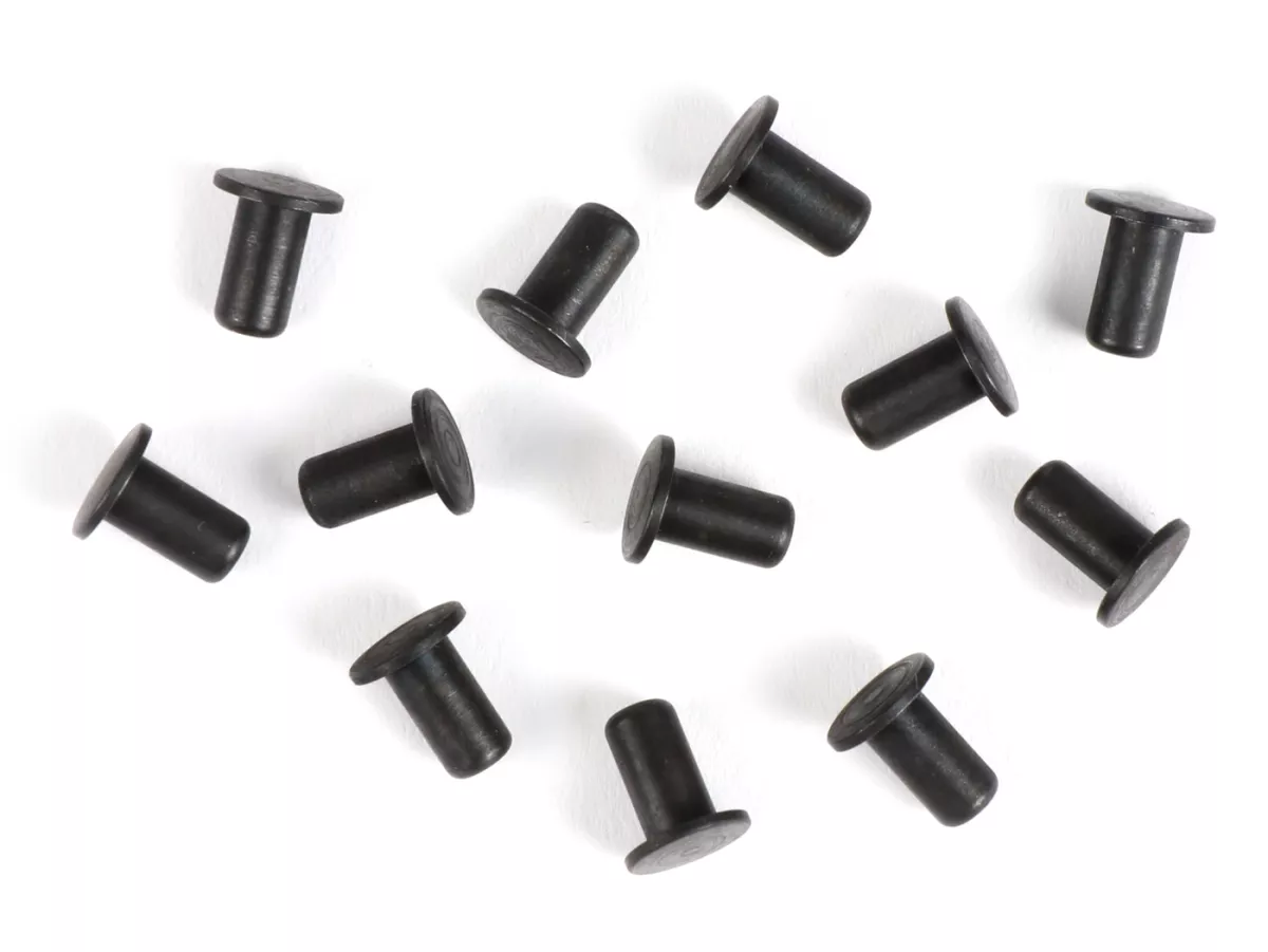 Pivot set voor primaire veer (12 stuks) -BOLLAG MOTOS- Vespa VN, VL, VB, GL150, GS150 / GS3 (VS2-5), ACMA (1955-1957), ACMA GL, Douglas (GL2, 42L2, 92L2, 102L2), Messerschmitt T1, GS1, GS2, Augsburg T2, T3, VD, GS3 (1959-1962).