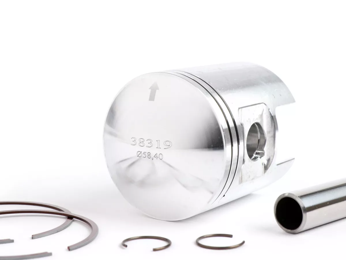 Piston -BOLLAG MOTOS made by Wössner- Vespa GS150 / GS3 (VS2T, VS3T, VS4T, VS5T) - 58.50mm (7th oversize)