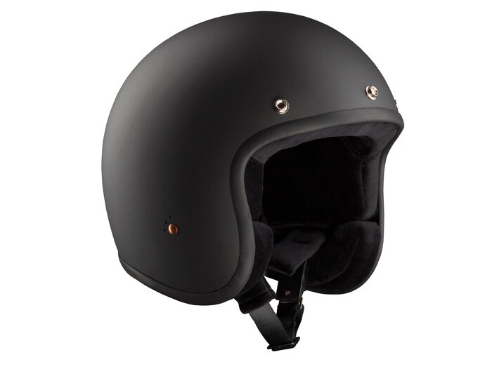 Casco -BANDIT ECE Jet- negro mate - XS (53-54 cm)