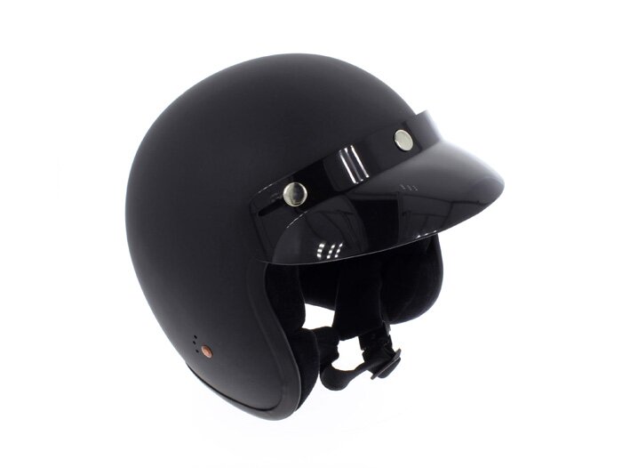 Casco -BANDIT ECE Jet- negro mate - XS (53-54 cm)