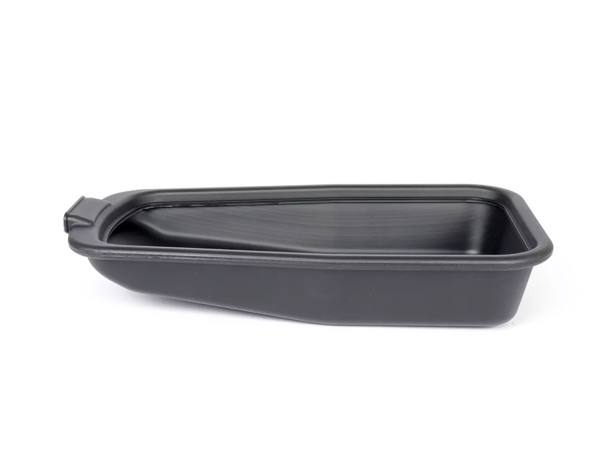 Avrinningskärl - droppskål - oljedroppskål 2L -BUZZETTI- svart, platt, med pip 38x21x7cm