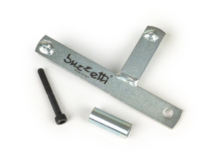 Voorste poeliebeugel -BUZZETTI Ø120mm, Piaggio LEM 4-takt 3V- Vespa Fly 125 3V, Liberty 125 Euro3 3V, Vespa 946 3V, LT125 3V, LX125 3V, Primavera 125 3V, Primavera 125 iGet 3V, Sprint 125