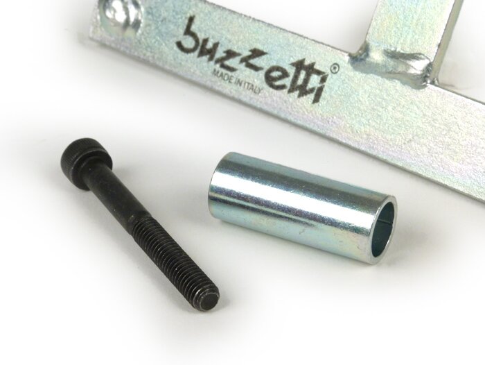 Voorste poeliebeugel -BUZZETTI Ø120mm, Piaggio LEM 4-takt 3V- Vespa Fly 125 3V, Liberty 125 Euro3 3V, Vespa 946 3V, LT125 3V, LX125 3V, Primavera 125 3V, Primavera 125 iGet 3V, Sprint 125