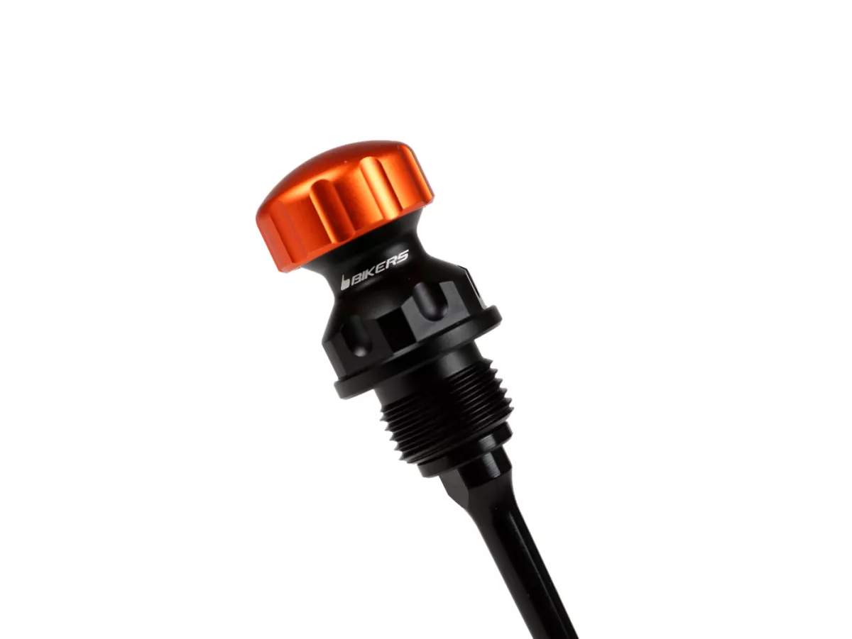 Oil filler cap with dipstick for engine oil -BIKERS, silver, green, orange, blue - Sprint 125 (RP8M82111, ZAPM81300, ZAPM81301, ZAPMA1300), Vespa Sprint 150 (ZAPM81401, ZAPMA1400), Vespa GTS 125 3V (RP8M45310, RP8M45312), Vespa GTS 150 3V (RP8M45410), Ves