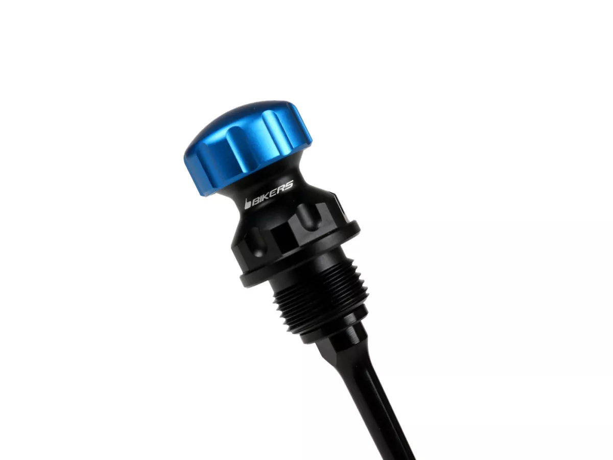 Oil filler cap with dipstick for engine oil -BIKERS, silver, green, orange, blue - Sprint 125 (RP8M82111, ZAPM81300, ZAPM81301, ZAPMA1300), Vespa Sprint 150 (ZAPM81401, ZAPMA1400), Vespa GTS 125 3V (RP8M45310, RP8M45312), Vespa GTS 150 3V (RP8M45410), Ves