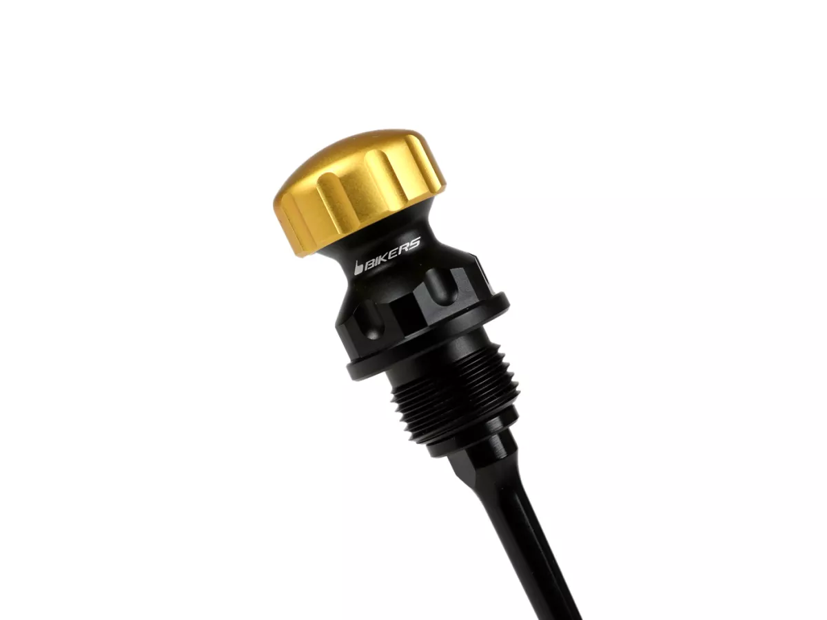 Olievuldop met peilstok voor motorolie -BIKERS, zilver, rood, goud, zwart - Sprint 125 (RP8M82111, ZAPM81300, ZAPM81301, ZAPMA1300), Vespa Sprint 150 (ZAPM81401, ZAPMA1400), Vespa GTS 125 3V (RP8M45310, RP8M45312), Vespa GTS 150 3V (RP8M45410), Vespa Spri
