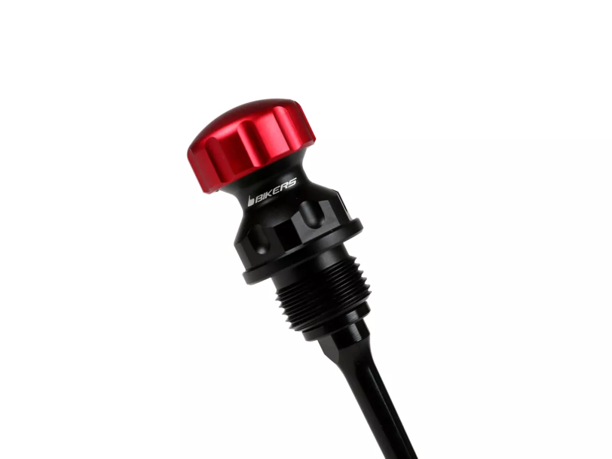 Olievuldop met peilstok voor motorolie -BIKERS, zilver, rood, goud, zwart - Sprint 125 (RP8M82111, ZAPM81300, ZAPM81301, ZAPMA1300), Vespa Sprint 150 (ZAPM81401, ZAPMA1400), Vespa GTS 125 3V (RP8M45310, RP8M45312), Vespa GTS 150 3V (RP8M45410), Vespa Spri
