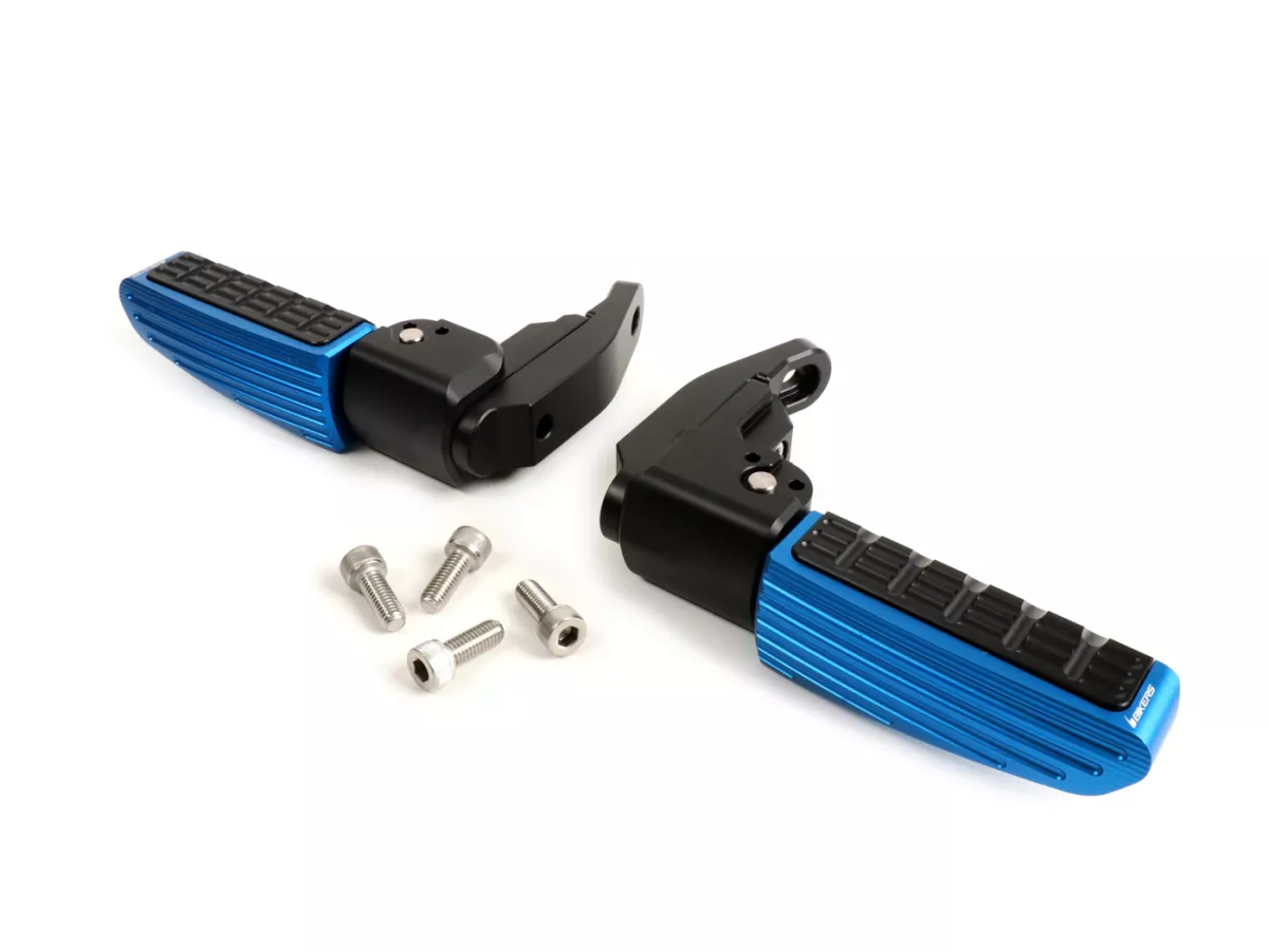 Set pijakan kaki -BIKERS- Vespa GT, GT L, GTS 125-300, GTV, GTS 125-300 Super - biru - hingga tahun 2022