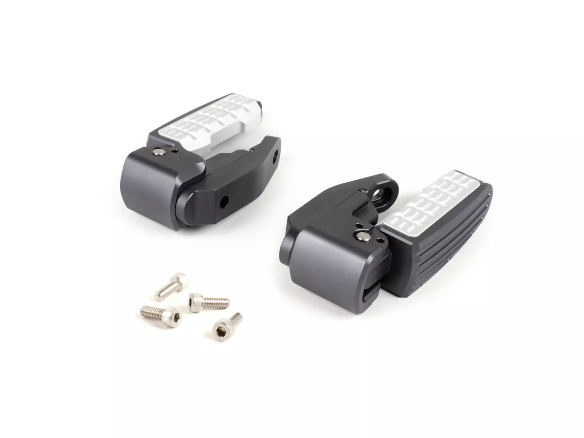 Fotstödssats -BIKERS- Vespa GT, GT L, GTS 125-300, GTV, GTS 125-300 Super - grå - till 2022