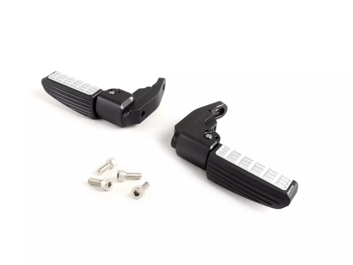 Fotstödssats -BIKERS- Vespa GT, GT L, GTS 125-300, GTV, GTS 125-300 Super - grå - till 2022