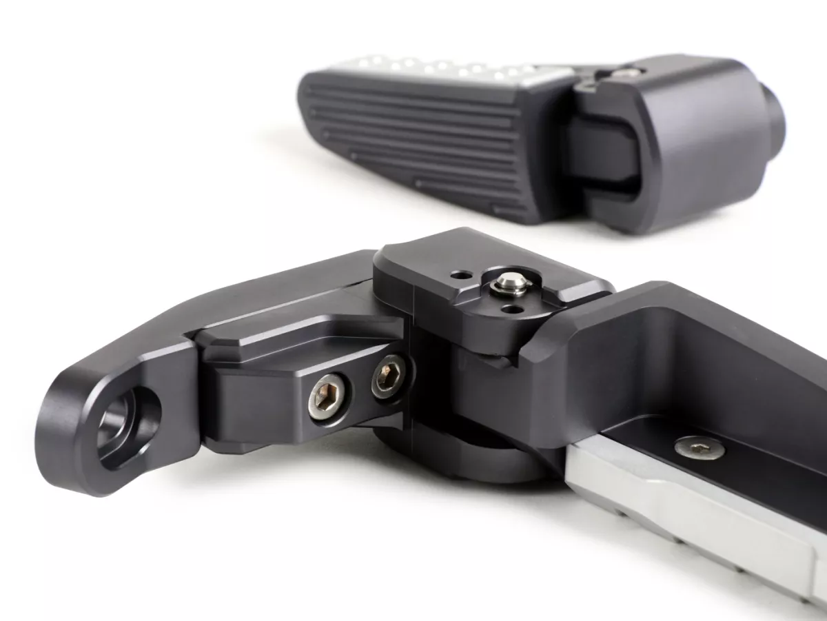 Fotstödssats -BIKERS- Vespa GT, GT L, GTS 125-300, GTV, GTS 125-300 Super - grå - till 2022