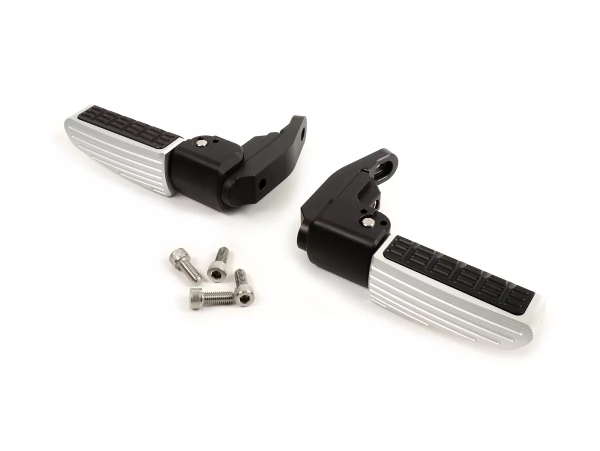 Repose-pieds -BIKERS- Vespa GT, GT L, GTS 125-300, GTV, GTS 125-300 Super - argenté - jusqu'en 2022