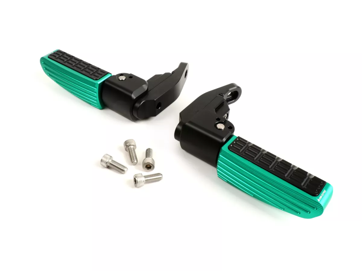 Set pijakan kaki -BIKERS- Vespa GT, GT L, GTS 125-300, GTV, GTS 125-300 Super - hijau - hingga tahun 2022