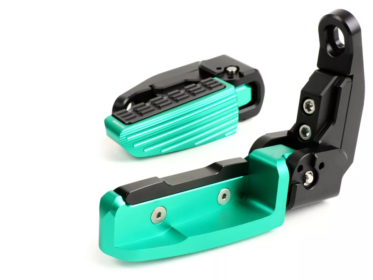 Set pijakan kaki -BIKERS- Vespa GT, GT L, GTS 125-300, GTV, GTS 125-300 Super - hijau - hingga tahun 2022