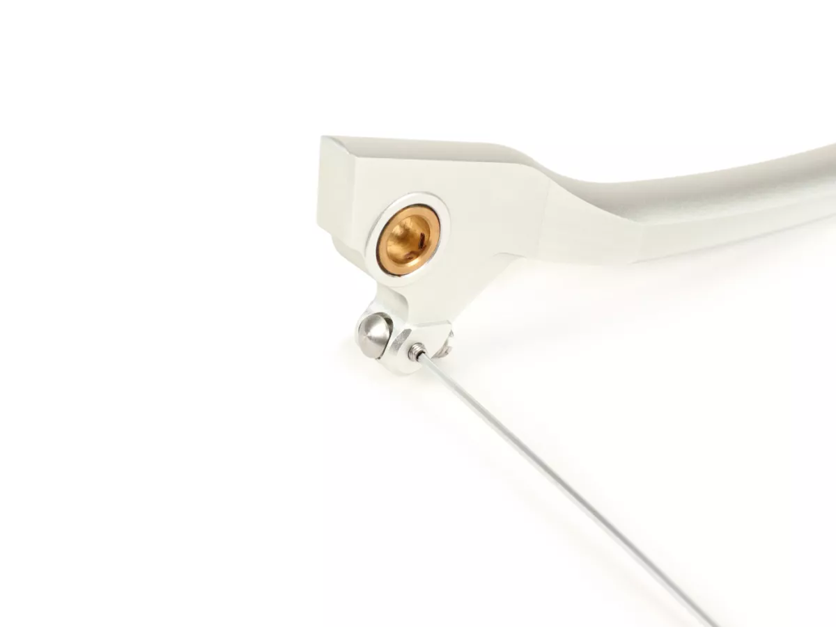 Palanca de freno izquierda, trasera -BICICLETAS- Vespa GT, GT L, GTS 125-300, GTV, GTS 125-300 Super - Plata mate