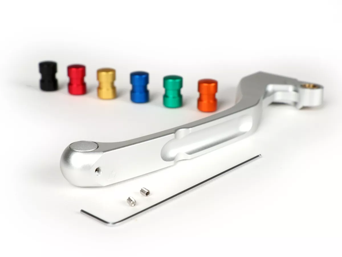 Brake lever lhs, rear -BIKERS- Vespa LXV - matt silver