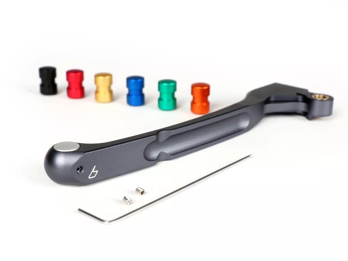 Brake lever lhs, rear -BIKERS- Vespa LX, S - matt grey