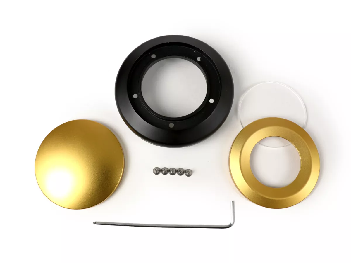 Transmission cover cap -BIKERS, black- Vespa 946 3V (ZAPM80100, ZAPM80101, ZAPMA7100), Vespa LT 125 3V (RP8M66503, RP8M66603), Vespa LX 125 3V (ZAPM68300), Vespa LX 150 3V (ZAPM68400), Vespa Primavera 125 3V (RP8M82100, RP8M82310, RP8M82821, ZAPM81100, ZA