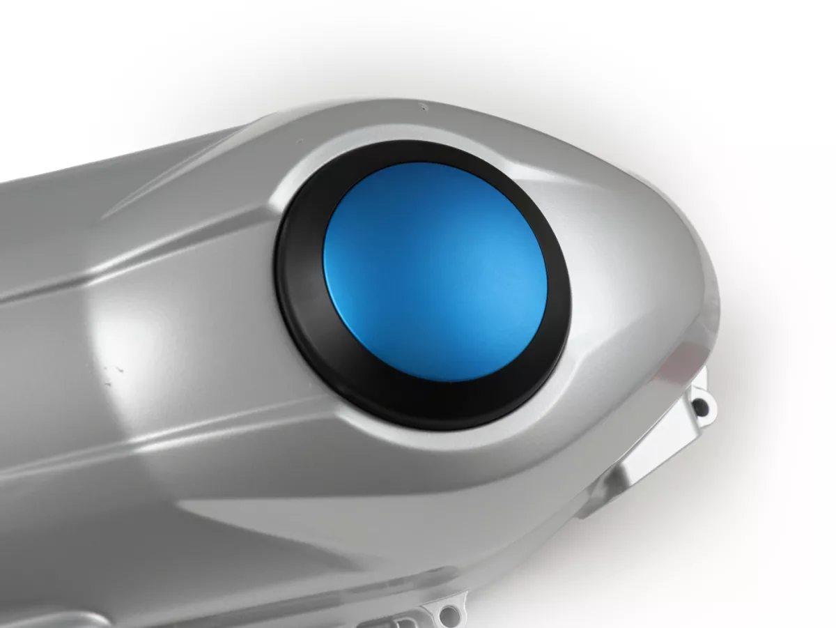 Transmission cover cap -BIKERS, black- Vespa 946 3V (ZAPM80100, ZAPM80101, ZAPMA7100), Vespa LT 125 3V (RP8M66503, RP8M66603), Vespa LX 125 3V (ZAPM68300), Vespa LX 150 3V (ZAPM68400), Vespa Primavera 125 3V (RP8M82100, RP8M82310, RP8M82821, ZAPM81100, ZA