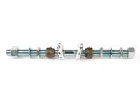 Voorwielas incl. kegels, lagers en moeren -CIF Ø11mm, L=200mm- Piaggio Ciao, SI FL2, Boss, Grillo, Superbravo