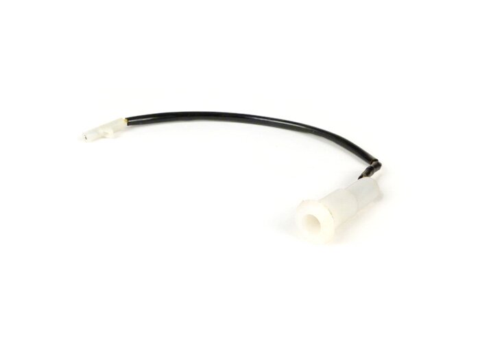 Indikatorplugganslutning -LML- Vespa PX80, PX125, PX150, PX200- sidokåpor med inre lås - Ø12,8mm, med kabel, anslutningsplugg 2mm (rund, hona) - vänster