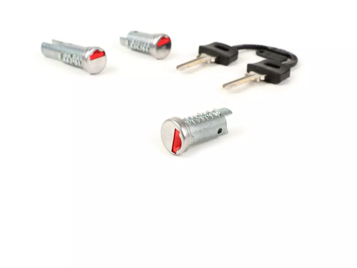 Set cilindro serratura -QUALITÀ OEM- Vespa PK XL2, PK HP - 3 pezzi