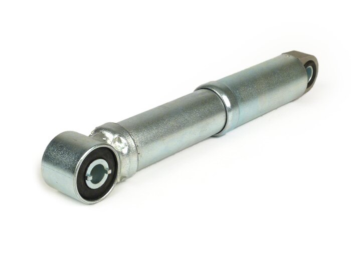 Schokdemper voor -CIF metaal- Vespa Largeframe Rally180/200 (VSD1T/VSE1T), Sprint150 (VLB1T), GT125 (VNL2T), GTR125 (VNL2T), TS125 (VNL3T), GL150 (VLA1T), Super (VNC/VBC), VNA, VNB, VBA, VBB, Breedframe V30-33, VM, VN, VL, GS150 / GS3 (VS1-5T), ACMA (1952