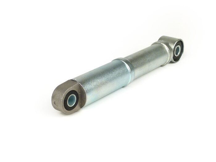 Schokdemper voor -CIF metaal- Vespa Largeframe Rally180/200 (VSD1T/VSE1T), Sprint150 (VLB1T), GT125 (VNL2T), GTR125 (VNL2T), TS125 (VNL3T), GL150 (VLA1T), Super (VNC/VBC), VNA, VNB, VBA, VBB, Breedframe V30-33, VM, VN, VL, GS150 / GS3 (VS1-5T), ACMA (1952