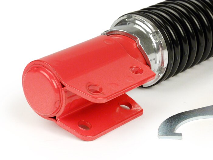 Shock absorber front -CIF 255mm, adjustable- Vespa PX80, PX125, PX150, PX200, T5 125cc - red