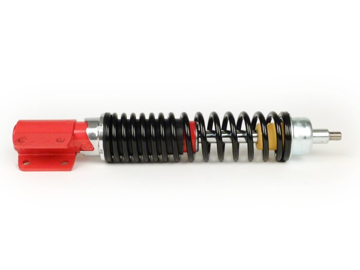 Shock absorber front -CIF 255mm, adjustable- Vespa PX80, PX125, PX150, PX200, T5 125cc - red
