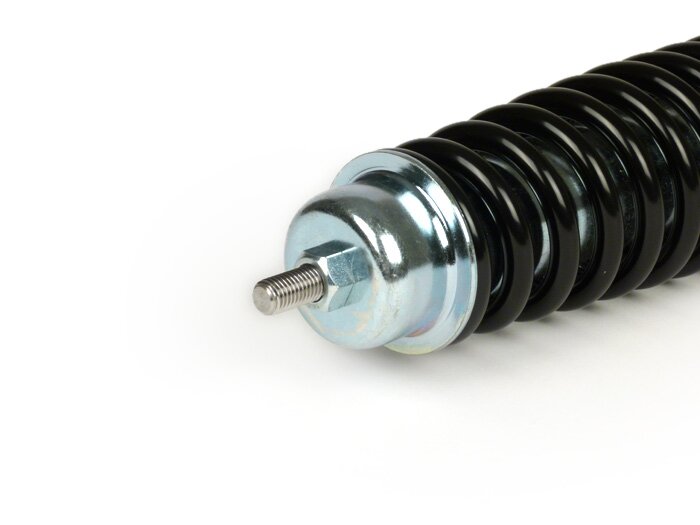 Shock absorber rear -CIF 330mm- Vespa PX80, PX125, PX150, PX200, T5 125cc, Rally180, Rally200, Sprint150, GT125, GTR125, TS125, V50, PV, ET3 - black