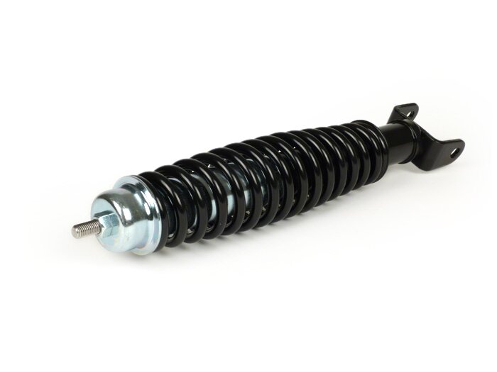 Shock absorber rear -CIF 330mm- Vespa PX80, PX125, PX150, PX200, T5 125cc, Rally180, Rally200, Sprint150, GT125, GTR125, TS125, V50, PV, ET3 - black