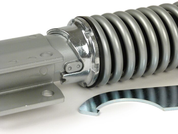 Shock absorber front -CIF 255mm, adjustable- Vespa PX80, PX125, PX150, PX200, T5 125cc - silver