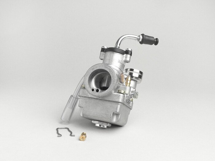 Carburator -ARRECHE 17,5mm- Automatic choke, rubber joint (type Piaggio) - CS=23mm- APRILIA SPORTCITYONE 50, SR50, SCARABEO, DERBI ATLANTIS 50 ,BULLET 50,  GP1, GILERA ICE, GILERA RUNNER 50, GILERA STALKER, ITALJET TORPEDO LC, PIAGGIO SFERA 50, SFERA 80,T
