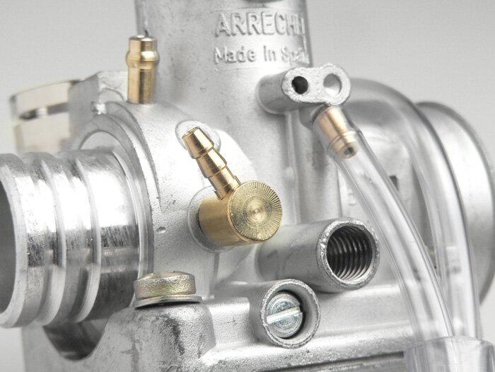 Carburator -ARRECHE 17,5mm- Automatic choke, rubber joint (type Piaggio) - CS=23mm- APRILIA SPORTCITYONE 50, SR50, SCARABEO, DERBI ATLANTIS 50 ,BULLET 50,  GP1, GILERA ICE, GILERA RUNNER 50, GILERA STALKER, ITALJET TORPEDO LC, PIAGGIO SFERA 50, SFERA 80,T