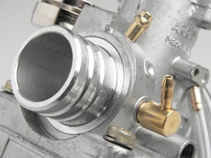 Carburator -ARRECHE 17,5mm- Automatic choke, rubber joint (type Piaggio) - CS=23mm- APRILIA SPORTCITYONE 50, SR50, SCARABEO, DERBI ATLANTIS 50 ,BULLET 50,  GP1, GILERA ICE, GILERA RUNNER 50, GILERA STALKER, ITALJET TORPEDO LC, PIAGGIO SFERA 50, SFERA 80,T