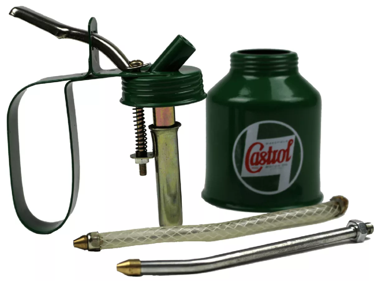 Ölkännchen mit Pumpe -CASTROL, Classic- (200ml)