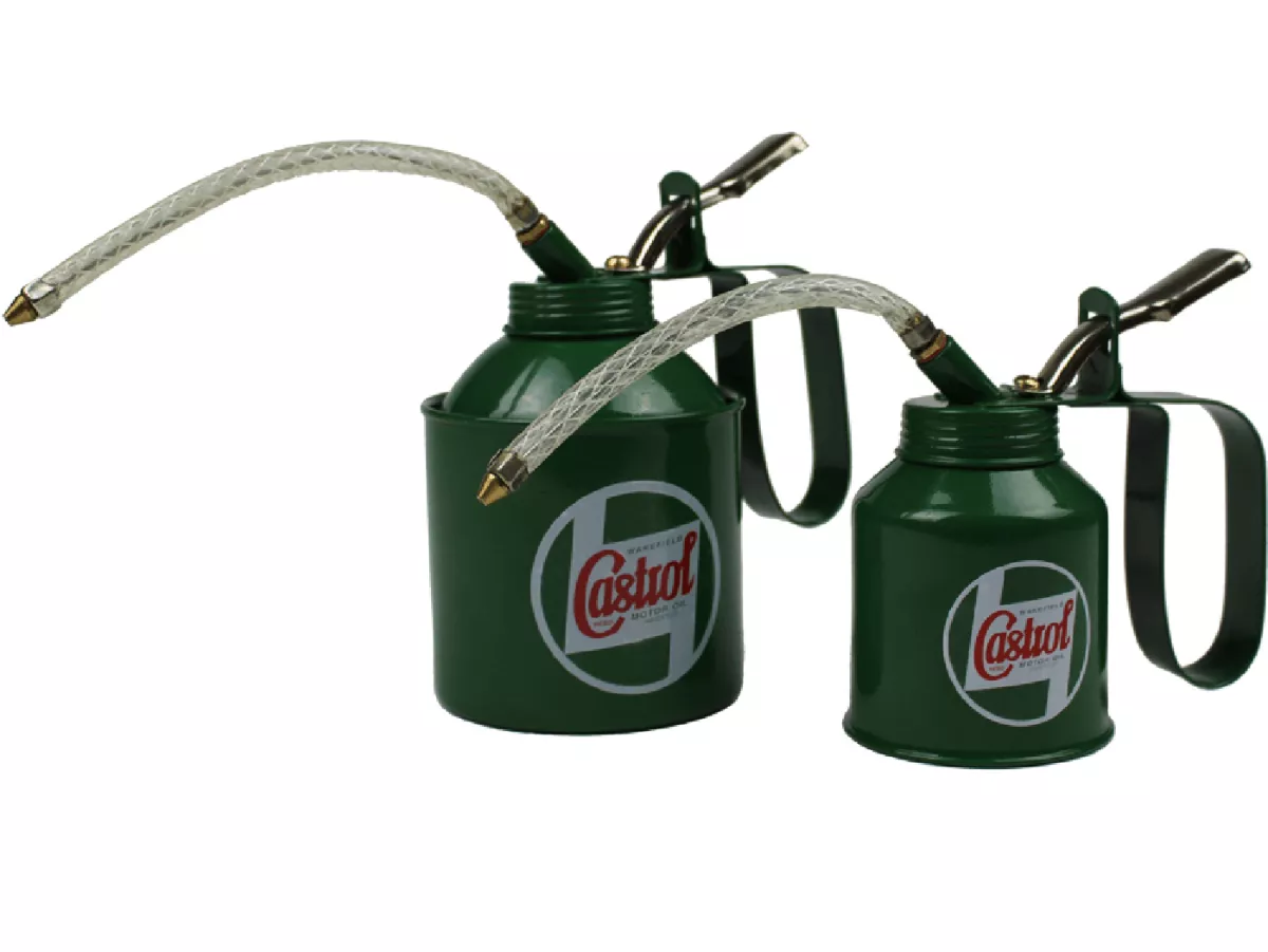 Ölkännchen mit Pumpe -CASTROL, Classic- (200ml)