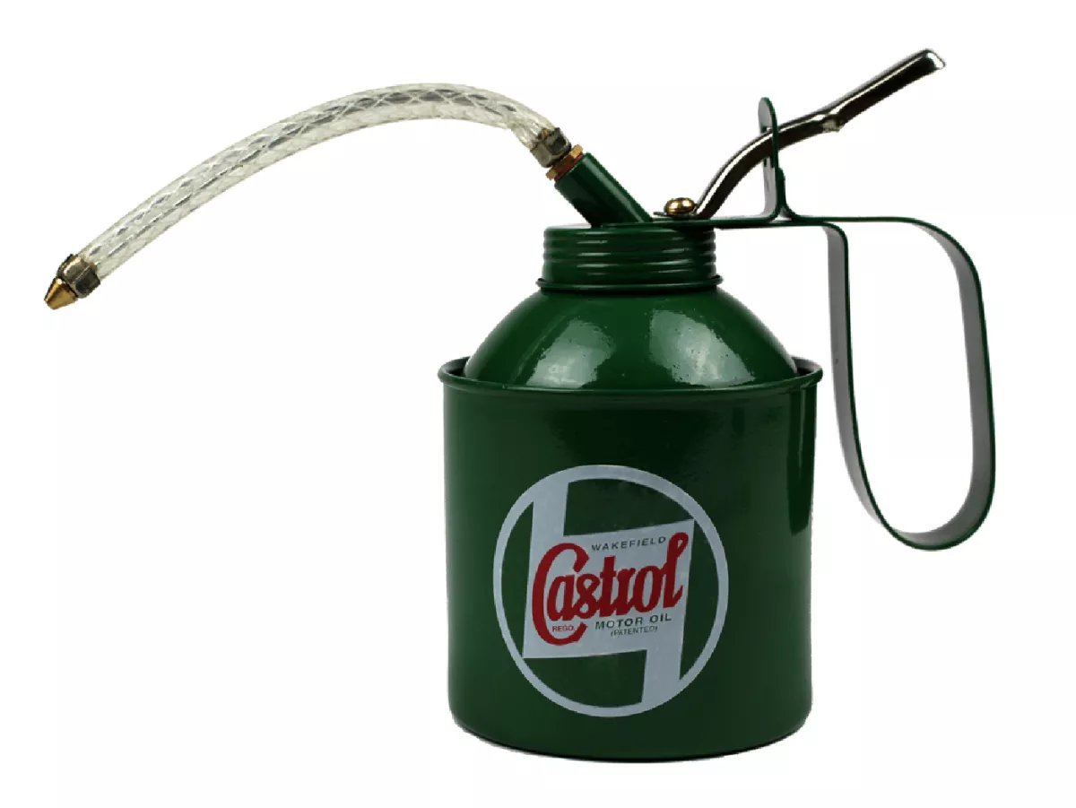 Oliekan met pomp -CASTROL, Classic- (500ml)