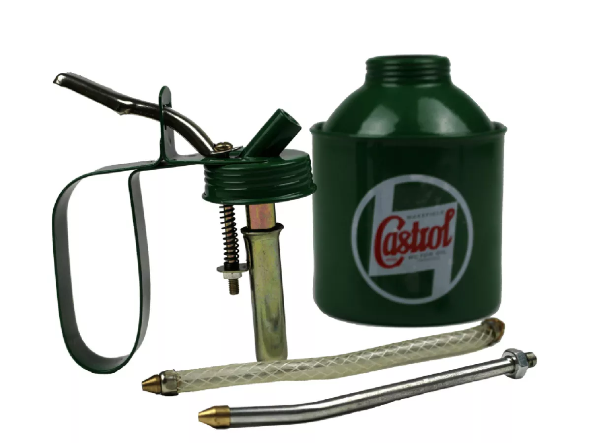 Oliekan met pomp -CASTROL, Classic- (500ml)