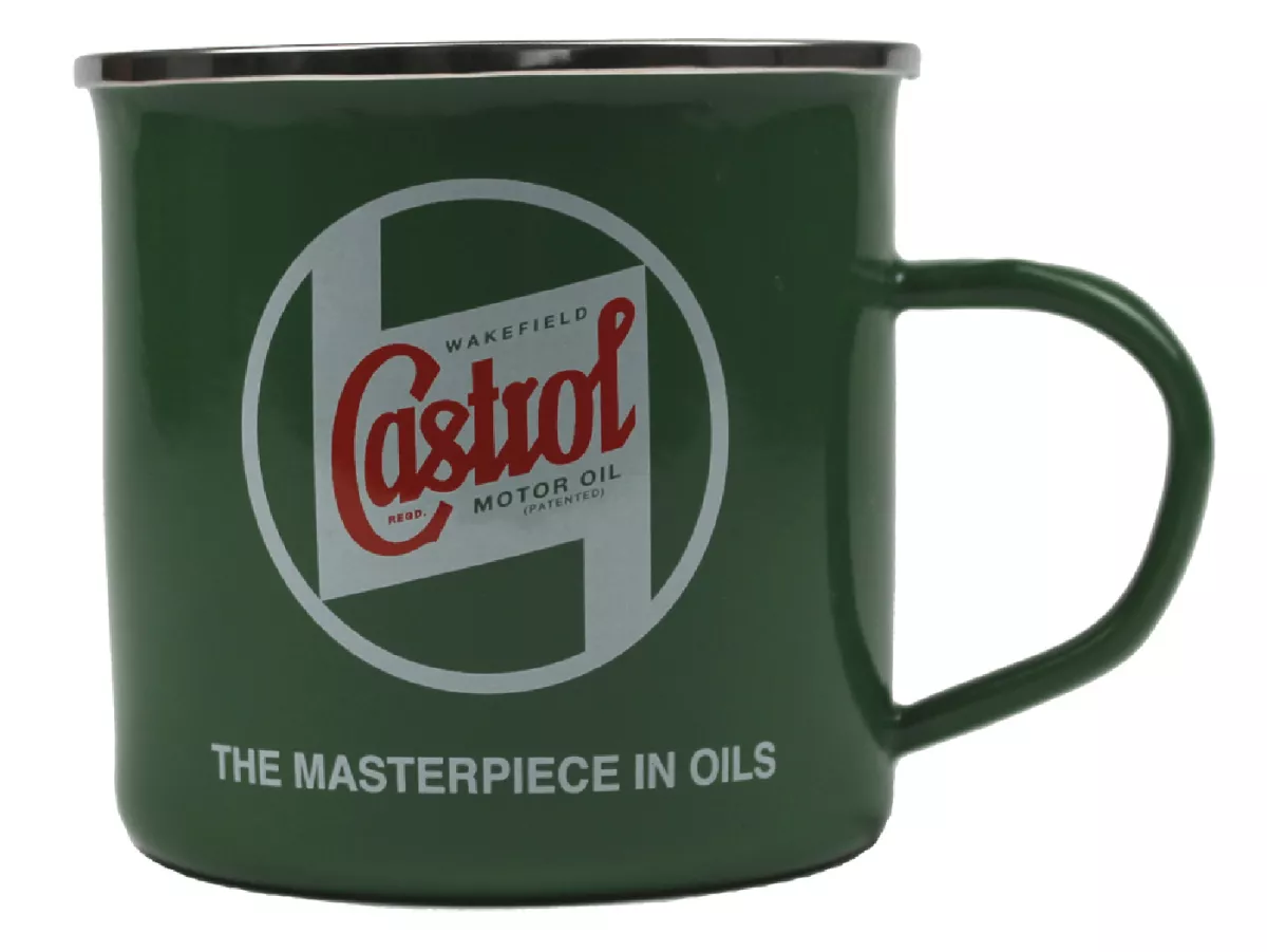 Mok - geëmailleerde mok -CASTROL, Classic- Ø=9cm x 9cm, 568ml