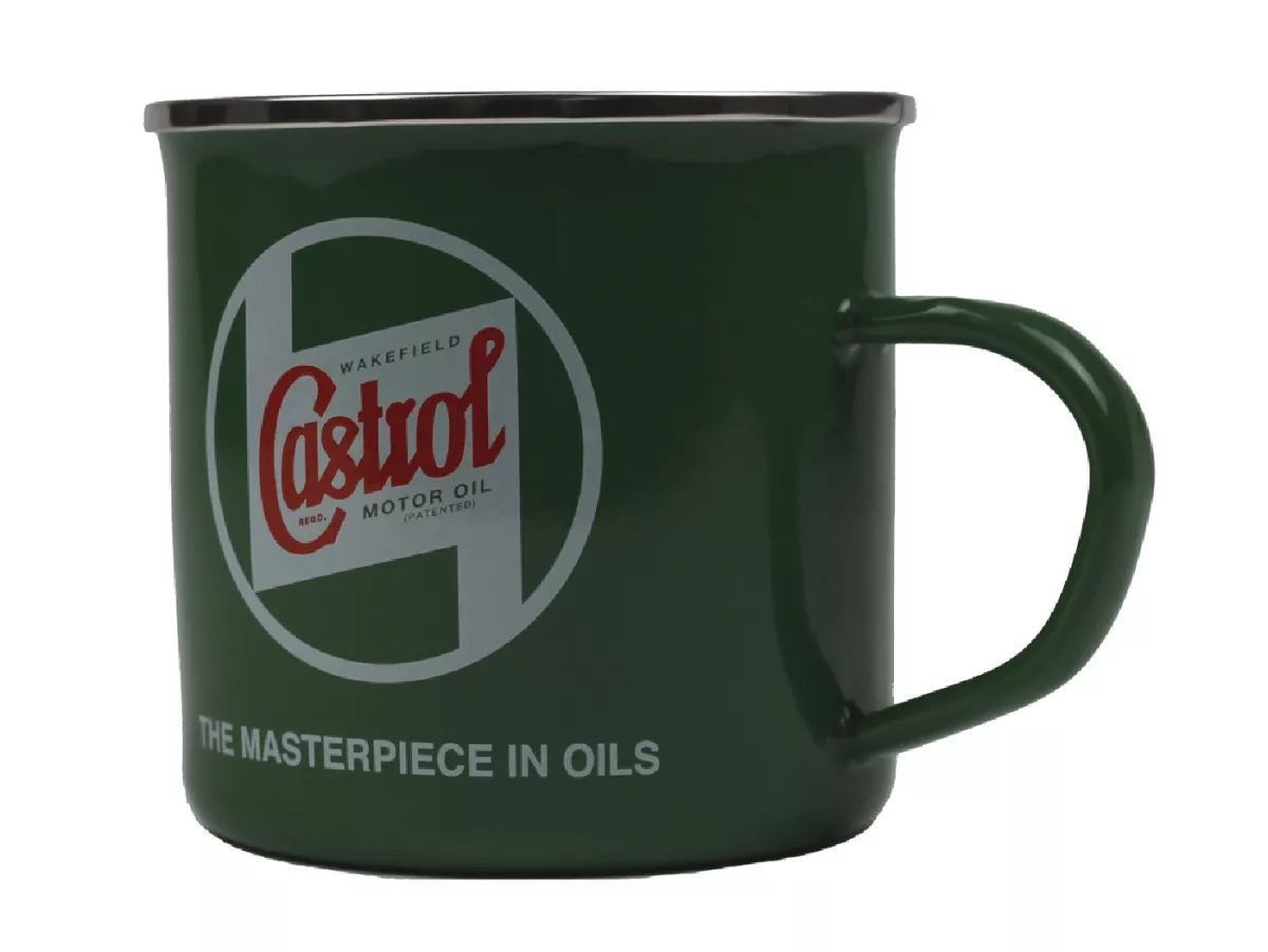 Mok - geëmailleerde mok -CASTROL, Classic- Ø=9cm x 9cm, 568ml