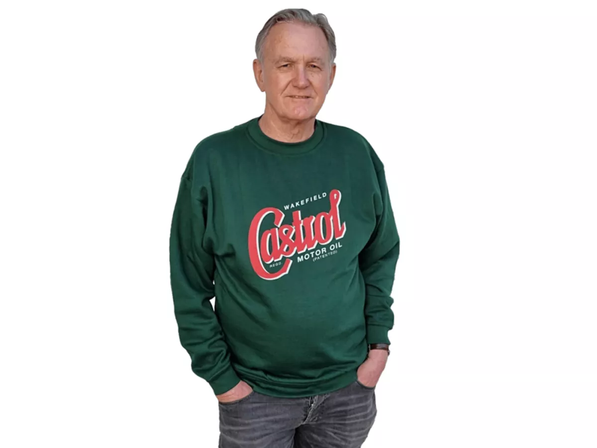 Sudadera -CASTROL, Classic- verde - M