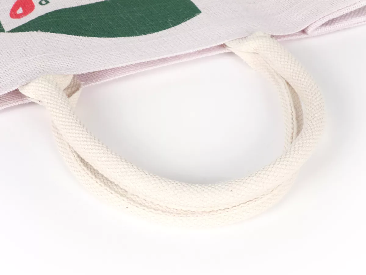 Bolsa de transporte -CASTROL, Classic- yute, blanca, asas cortas