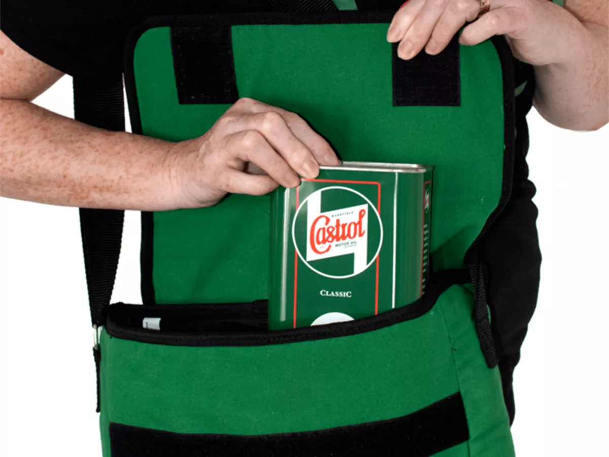 Shoulder bag -CASTROL, Classic 30x10x30cm- green