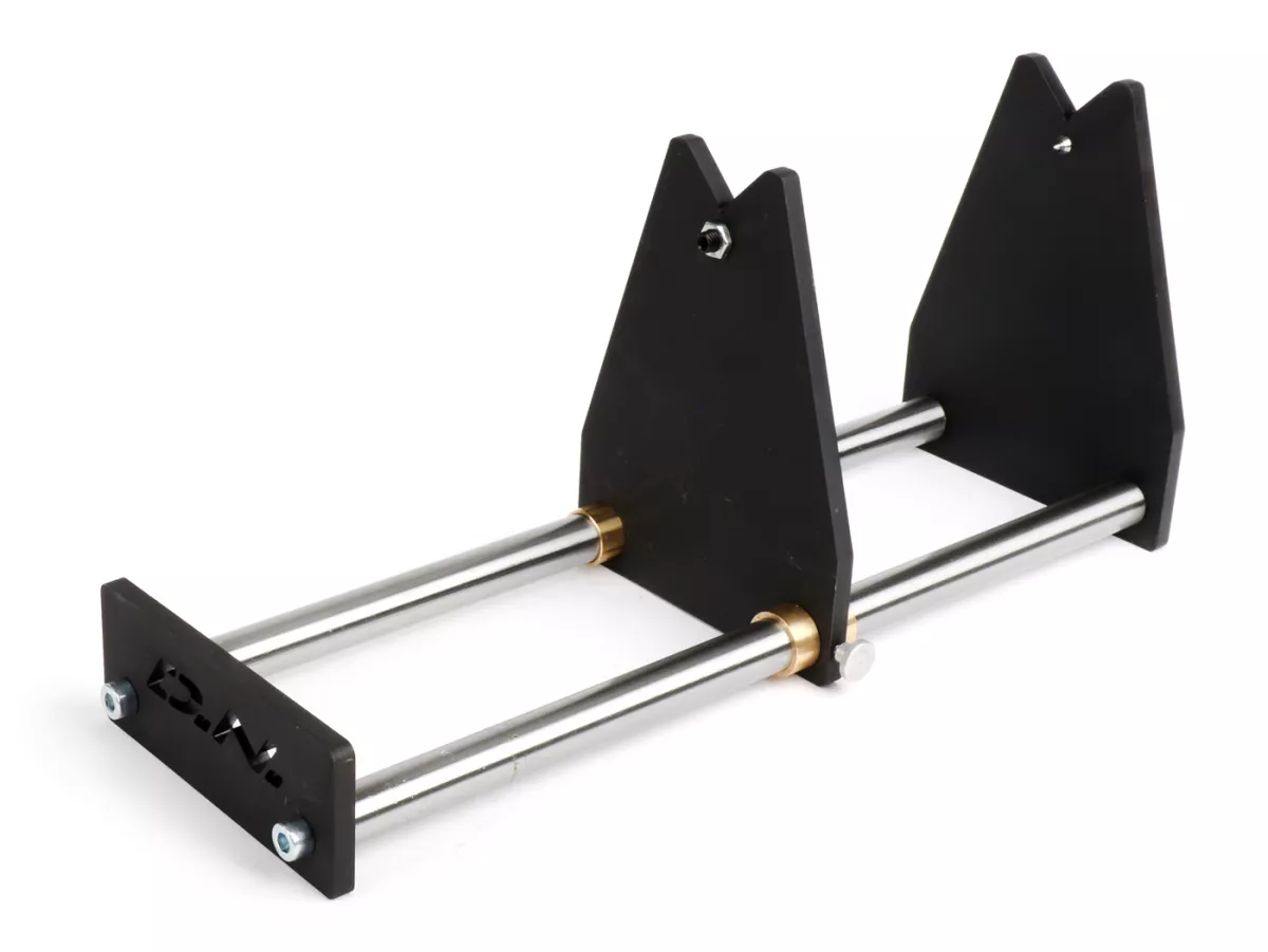Soporte de equilibrado -D.N. Performance CAT350- utilizado para medir la concentricidad de cigüeñales (motores de 2 y 4 tiempos / 1 y 2 cilindros)
