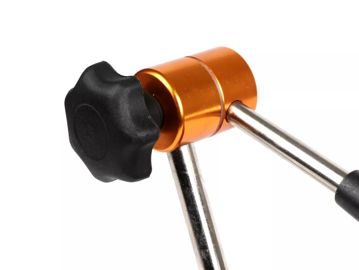 Soporte de equilibrado incl. relojes comparadores -D.N. Performance CAT350- para medir la concentricidad de cigüeñales (motores de 2 y 4 tiempos / 1 y 2 cilindros)