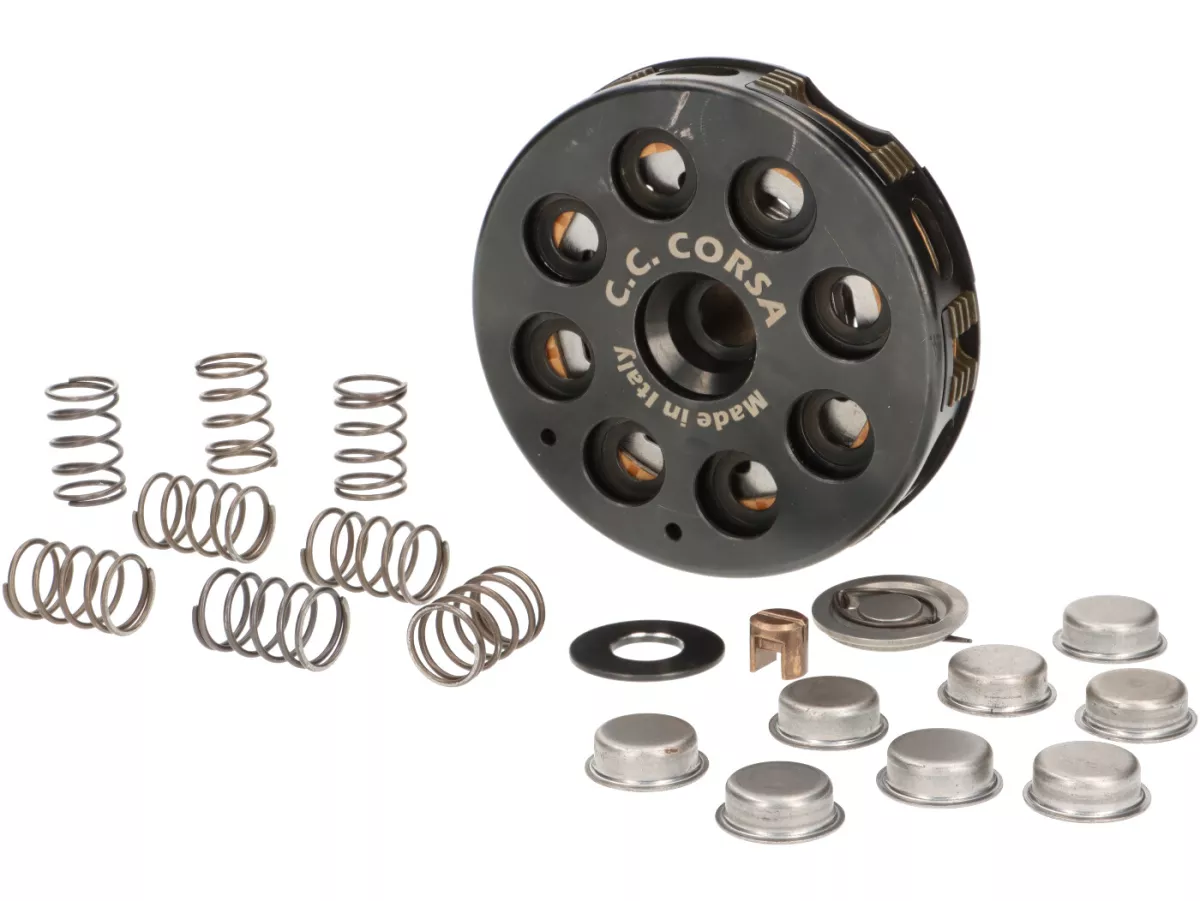 Koppeling -CC CORSA, Wideframe, 8-spring- Vespa 1953-1959, VM, VN, ACMA, VB1T, VGL1T, VL1T