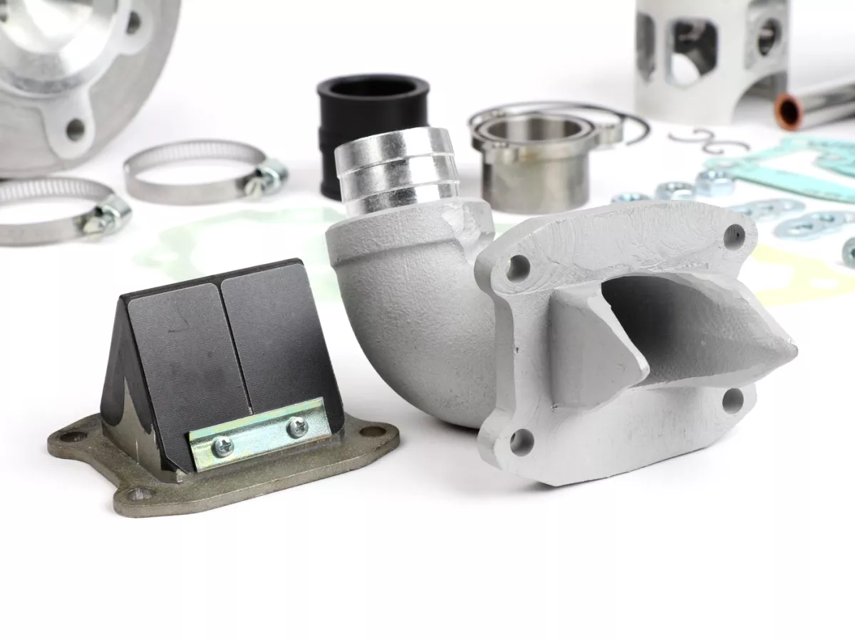 Cilindro -CC CORSA 160 ccm MEMBRANA ENTRADA, Bastidor ancho, Faro Basso, Ø=60mm, carrera=57mm- Vespa 1953-1959, VM, VN, ACMA, VB1T, VGL1T, VL1T