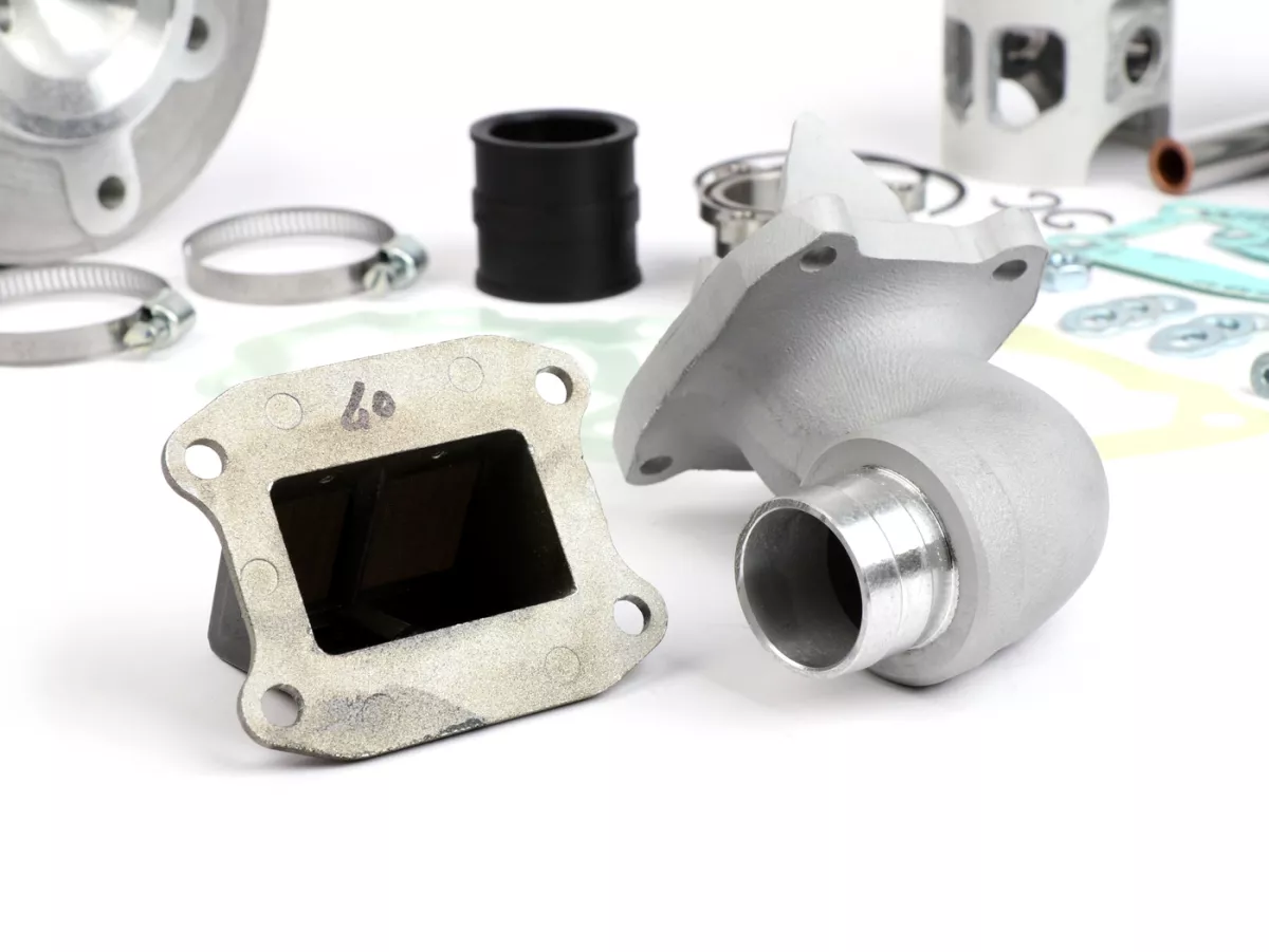 Cilindro -CC CORSA 160 ccm MEMBRANA ENTRADA, Bastidor ancho, Faro Basso, Ø=60mm, carrera=57mm- Vespa 1953-1959, VM, VN, ACMA, VB1T, VGL1T, VL1T